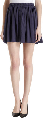 Thakoon Gathered Button Front Skirt