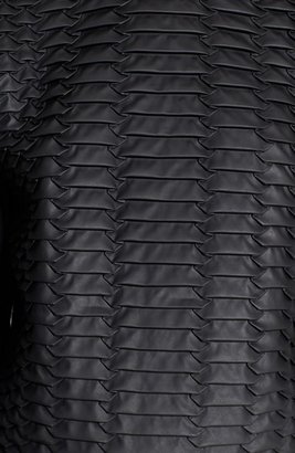 Cédric Charlier Faux Leather Panel Sweatshirt