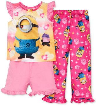 AME Toddler Girls' 3-Piece Despicable Me Pajamas