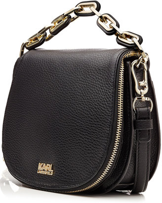 Karl Lagerfeld Paris Cross-Body Leather Bag
