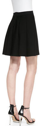 Parker Zoey Box Pleated Skirt, Black