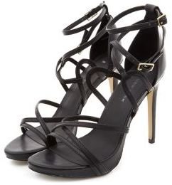 New Look Black Strappy Heeled Sandals