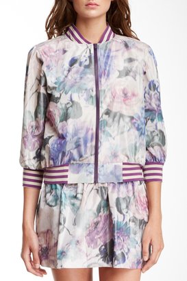 Anna Sui Watercolor Washed Bomber Jacket