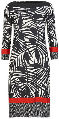 Marks and Spencer M&s Collection Palm Print Bordered Tunic Dress