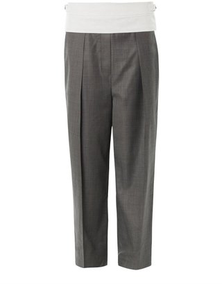 Alexander Wang Logo-embroidered wool trousers