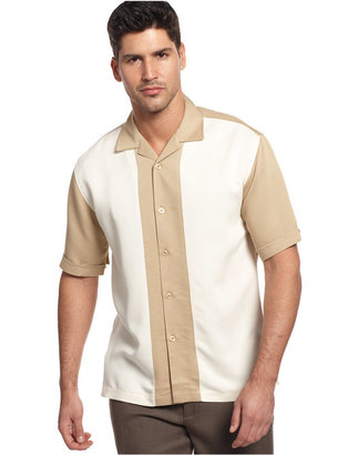 Cubavera Big and Tall Pieced Shirt