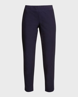 Eileen Fisher Washable Stretch Crepe Slim Ankle Pant