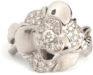 Chanel Vintage diamond cocktail ring
