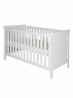 House of Fraser Kidsmill Savona White Cot bed 70 x 140 with cross