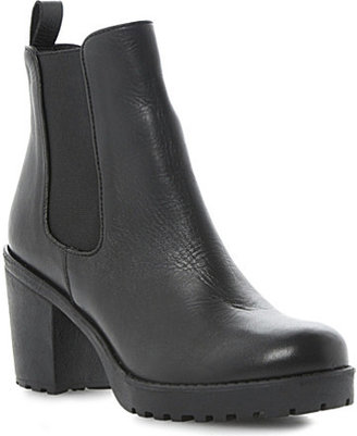 Dune Pring leather cleated ankle boots