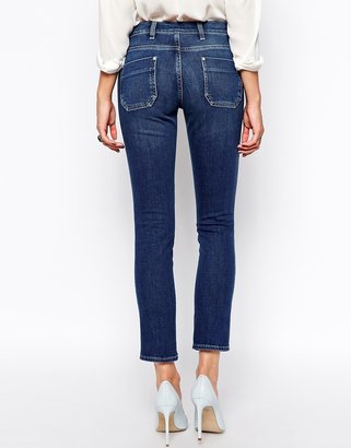 MiH Jeans The Paris Mid Rise Cropped Slim Leg Jean