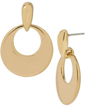 Kenneth Cole NEW YORK Sculptural Circle Drop Earrings