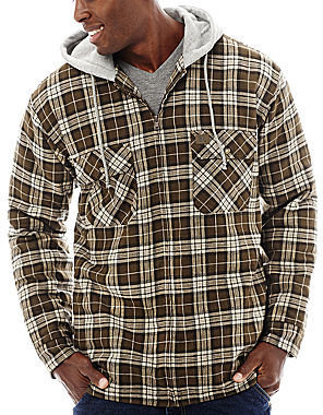 Wrangler Riggs Workwear Hooded Flannel Jacket