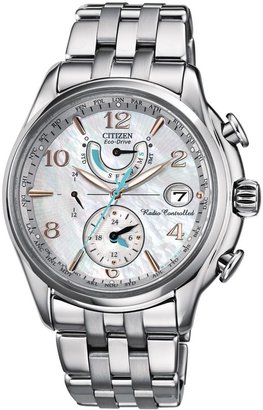 Citizen Eco-Drive World Time A.T. Stainless Steel Case and Bracelet Ladies Watch