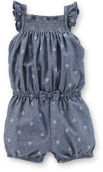 Carter's Chambray Printed Romper