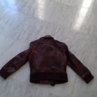 AllSaints Burgundy Biker jacket