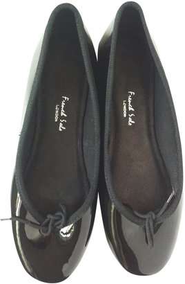 French Sole Black Patent leather Ballet flats