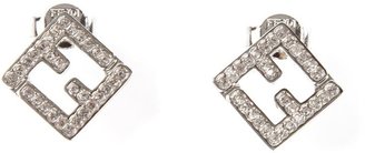 Fendi logo earrings