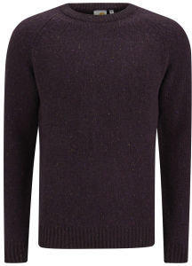 Carhartt Men's Raglan Sleeved Anglistic Sweater Burgundy