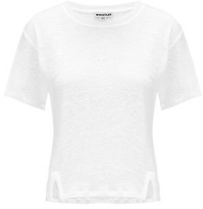 Whistles Linen Split Hem T-shirt