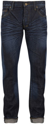 PRPS Men's Fury Dark Indigo Mid Rise Slim Fit Jeans