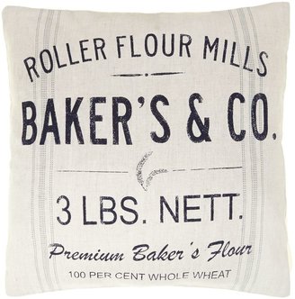 Linea Bakers and Co advertisement cushion