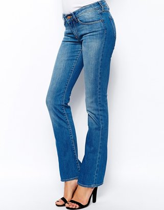 Wrangler Catrin Low Waist Bootcut Jeans - Blue