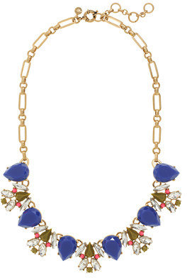 J.Crew Linked pear stone necklace