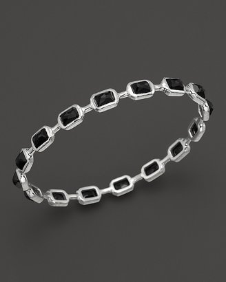 Ippolita Sterling Silver Rock Candy Multi Stone Bangle Bracelet in Black Onyx