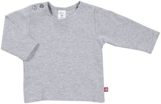Zutano L/S Heathered T-Shirt - Gray-6 Months