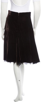 Dolce & Gabbana Velvet Skirt w/ Tags