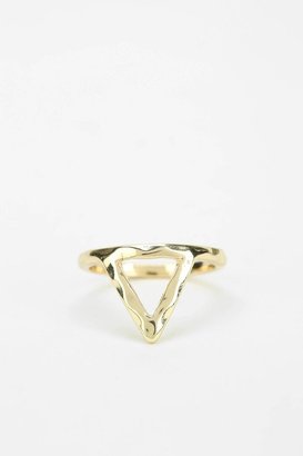 Urban Outfitters Hammered Triangle Gift Card Ring
