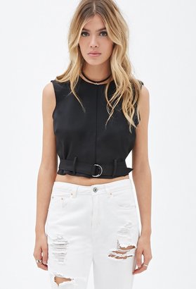 Forever 21 FOREVER 21+ Boxy Belted Top