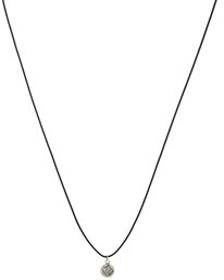 ASOS Coin Cord Necklace - Black