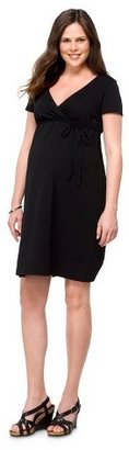 Liz Lange for Target Maternity Short Sleeve Surplice Dress Black for Target®