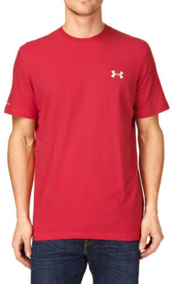 Under Armour C S  Mens  T-Shirt - Red/Aluminum