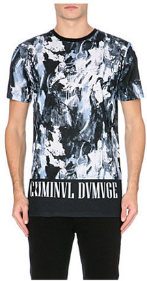 Criminal Damage Abstar abstract print jersey t-shirt