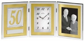 Bulova B1233 Medallion Picture Frame Collection Clock