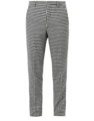 Ami Hound's-tooth wool tailored trousers