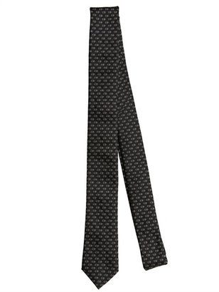 Christian Dior 5cm Logo Jacquard Silk Tie