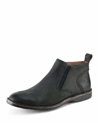 Andrew Marc Eugene Leather Ankle Boot, Black
