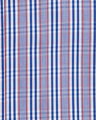 English Laundry Grid-Stripe Dress Shirt, Blue/Red