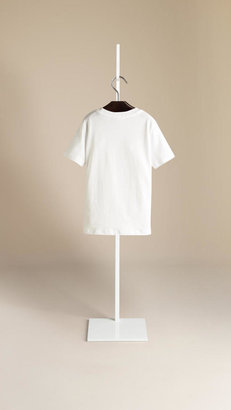 Burberry Bearskin Hat Graphic Cotton T-shirt