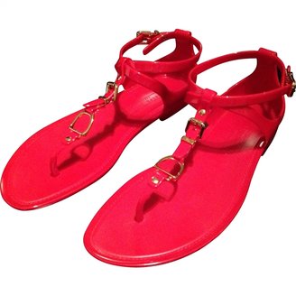 Ralph Lauren COLLECTION Red Rubber Sandals