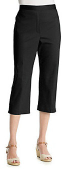 Alfred Dunner Solid Pull-On Capris