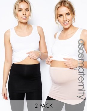 ASOS Maternity Exclusive Jersey Bump Band 2 Pack