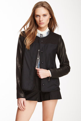 Vanessa Bruno Leather Trim Jacket