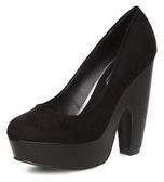 Dorothy Perkins Womens Black high platform court shoes- Black