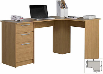 Oak Effect Computer Desk Shopstyle Uk
