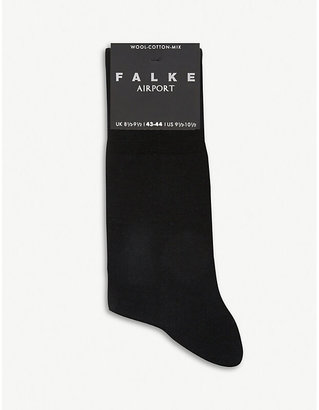 Falke Men's Black Airport Socks, Size: 41